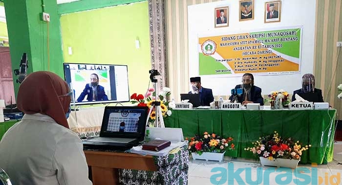 Sidang Skripsi Secara Virtual Jadi Pengalaman Baru STIT-SYAM Bontang di Masa Pandemi Covid-19
