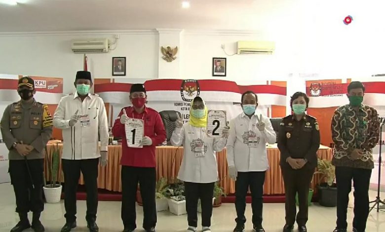Pencabutan Nomor Urut KPU Bontang: Neni-Joni Nomor 2, AdiBas Urutan 1