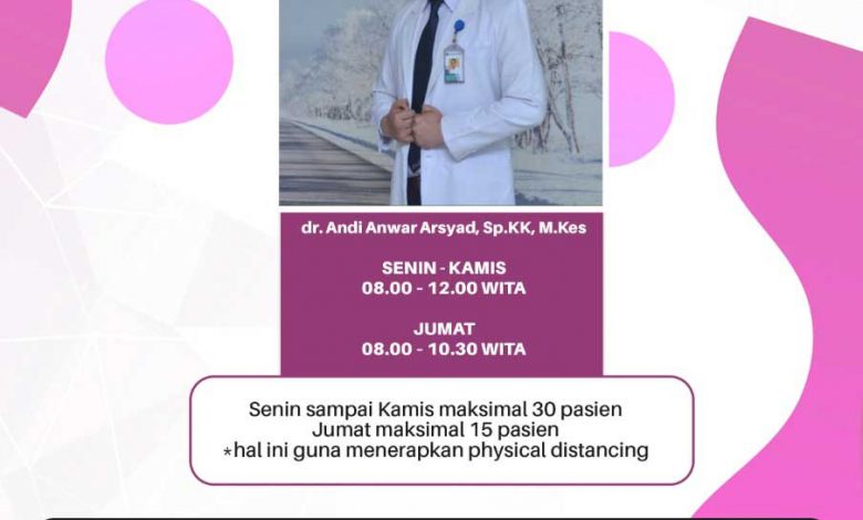 Jadwal Pelayanan Klinik Kulit dan Kelamin RSUD Taman Husada Bontang