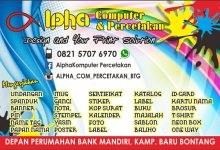 Alpha Computer & Percetakan, Design and Your Print Solution