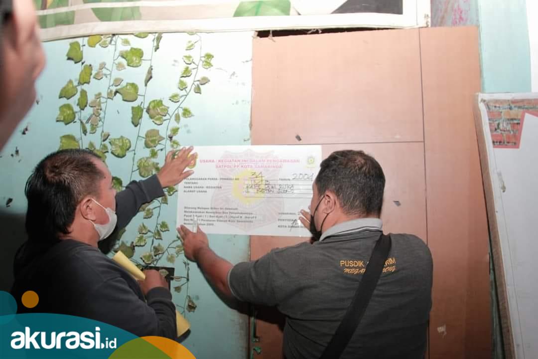 10 Bangunan Samarinda Disegel Satpol PP, Kerap Jadi Tempat Karaoke dan Jual Miras