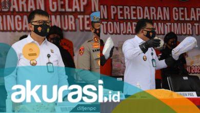 Narkotika Jaringan Internasional Dijela Dirjen Pemasyarakatan, Sita 1,127 Ton Narkoba Senilai Rp1,6 Triliun