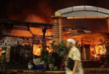 Kebakaran Besar Hanguskan Pasar Taman Puring Jakarta Selatan, 724 Kios Ludes Terbakar
